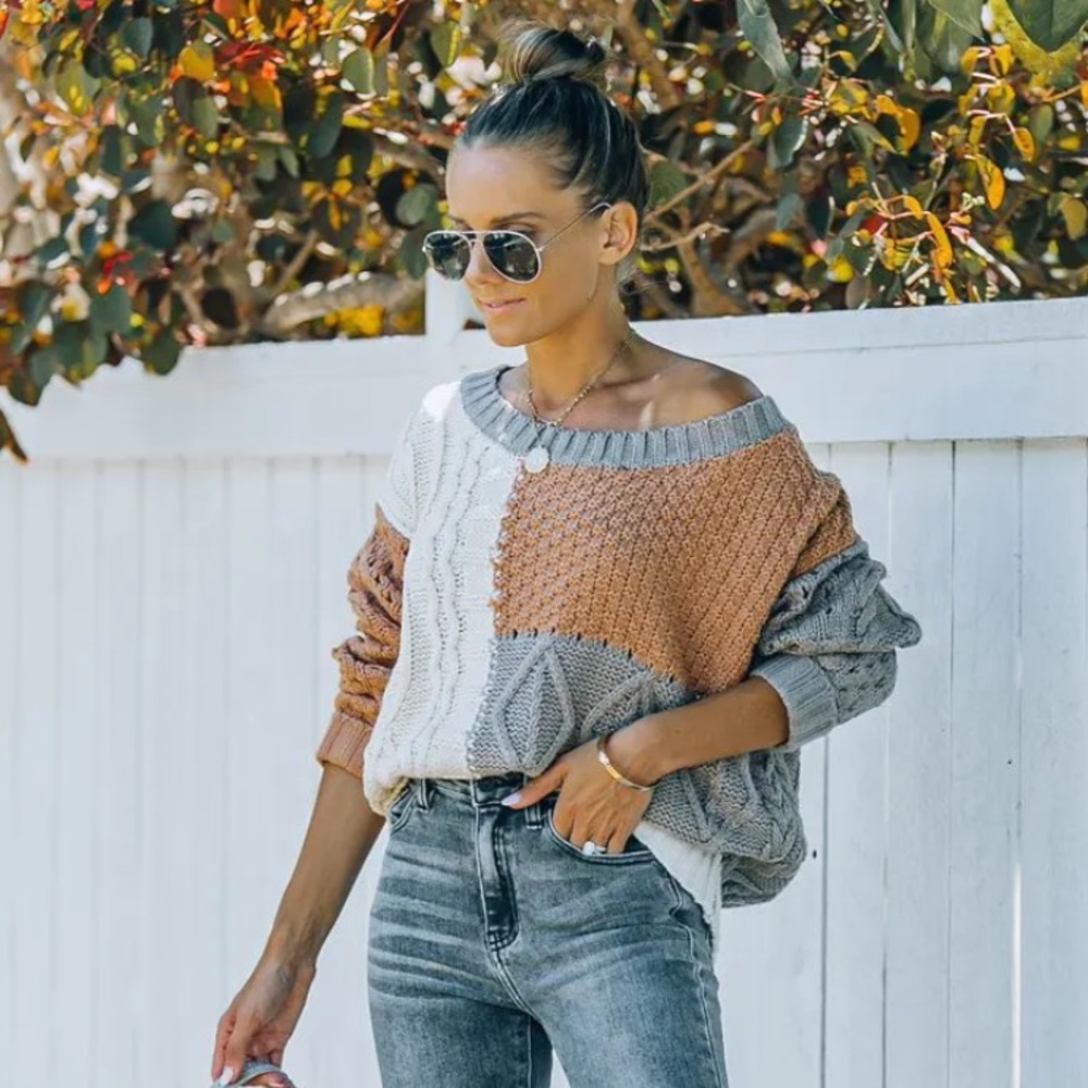 Vici color block sweater
